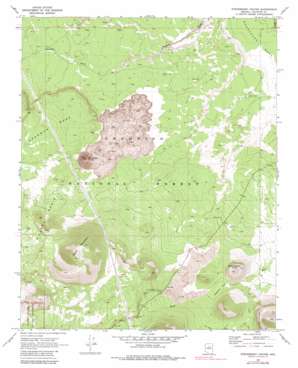 Strawberry Crater topo map