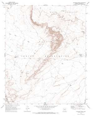 Standing Rocks USGS topographic map 35111e2