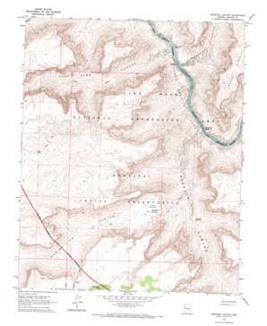 Spencer Canyon topo map