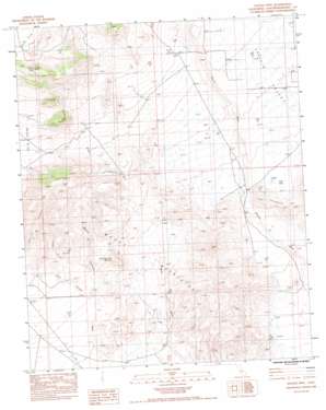 Woods Mountains topo map
