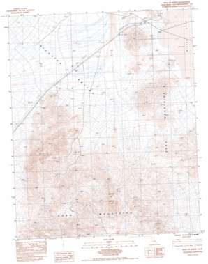 West Of Baker topo map