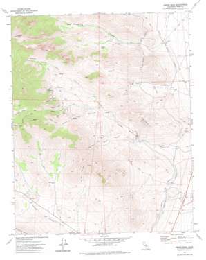 Owens Peak topo map
