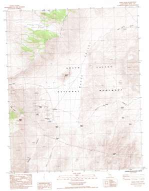 Manly Peak topo map
