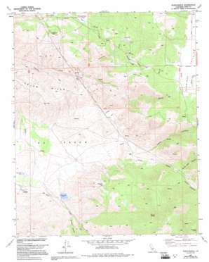 Tejon Ranch topo map