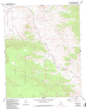 Walker Pass USGS topographic map 35118f1