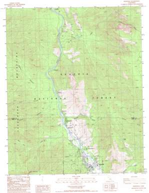 Kernville topo map
