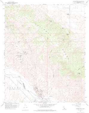 Caliente Mountain topo map