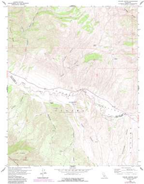 Taylor Canyon topo map