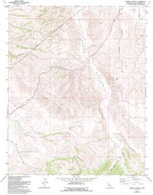 Shedd Canyon topo map
