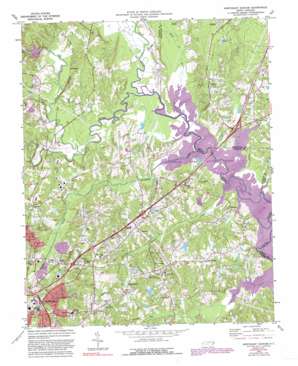 Northeast Durham USGS topographic map 36078a7
