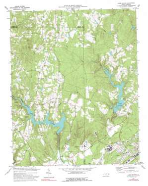 Lake Michie USGS topographic map 36078b7