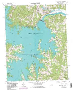 John H Kerr Dam USGS topographic map 36078e3