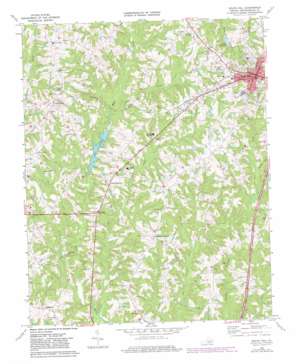 South Hill topo map