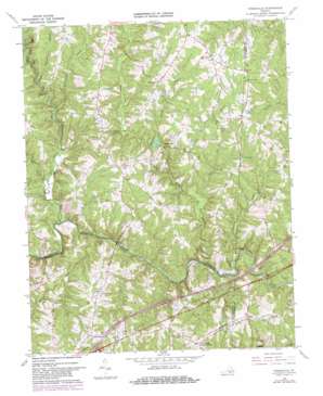 Forksville topo map