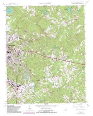Martinsville East topo map