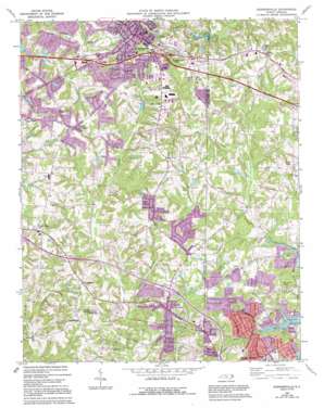 Winston-Salem USGS topographic map 36080a1