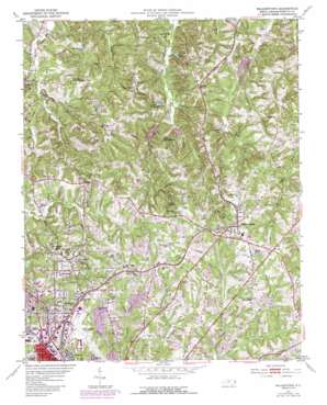 Walkertown USGS topographic map 36080b2