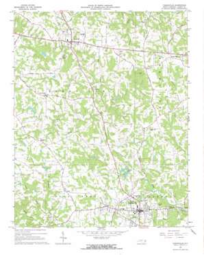 Yadkinville USGS topographic map 36080b6