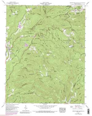 Grandfather Mountain topo map
