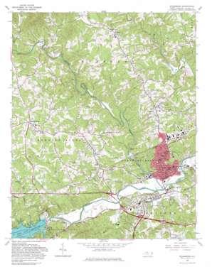 Wilkesboro USGS topographic map 36081b2