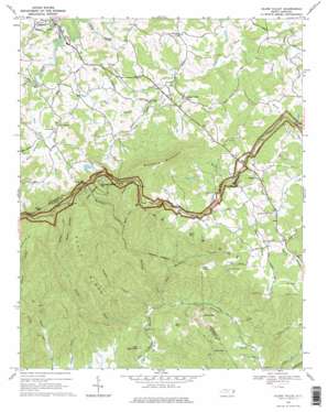 Glade Valley topo map
