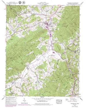 Mountain City USGS topographic map 36081d7