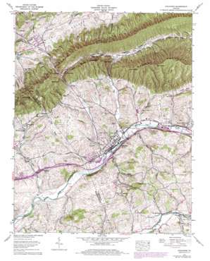 Chilhowie topo map