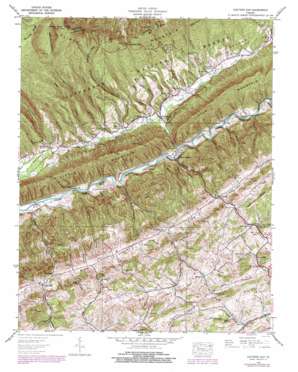 Hayters Gap USGS topographic map 36081g8