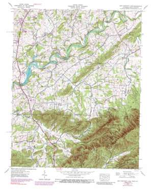 Davy Crockett Lake USGS topographic map 36082a7