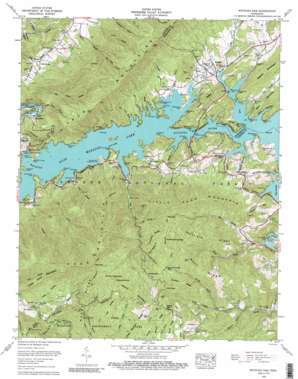 Watauga Dam topo map