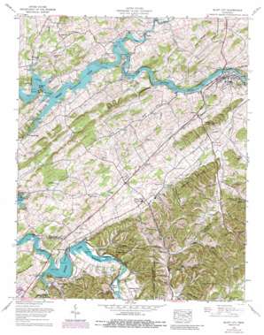 Bluff City USGS topographic map 36082d3