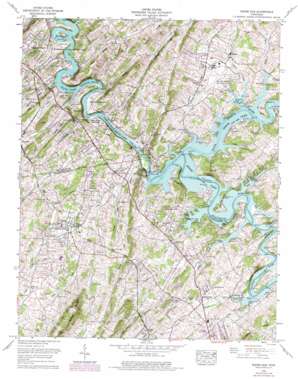 Boone Dam USGS topographic map 36082d4