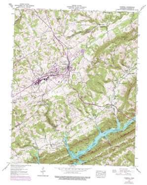 Tazewell topo map