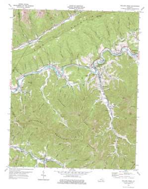 Wallins Creek topo map