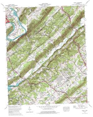 Powell USGS topographic map 36084a1