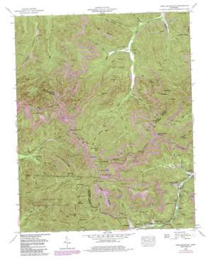 Fork Mountain USGS topographic map 36084b4