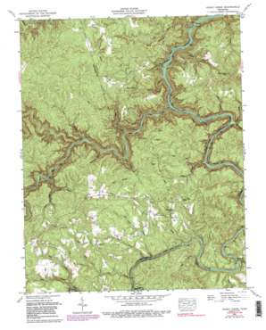 Honey Creek topo map