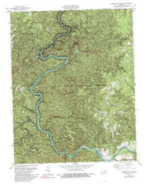Cumberland Falls USGS topographic map 36084g3