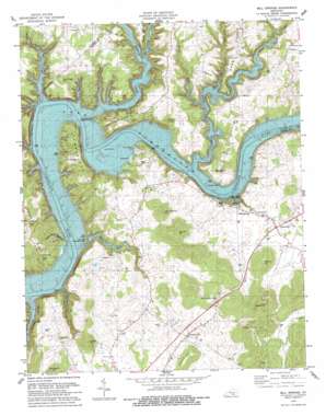 Mill Springs topo map