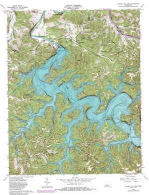 Center Hill Dam USGS topographic map 36085a7