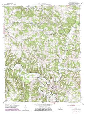 Gamaliel USGS topographic map 36085f7