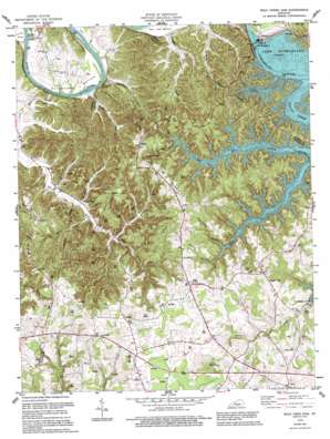 Wolf Creek Dam USGS topographic map 36085g2