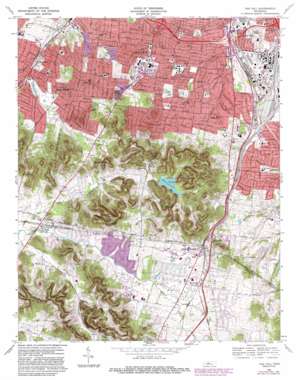 Oak Hill USGS topographic map 36086a7