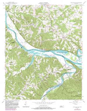 Cheatham Dam USGS topographic map 36087c2