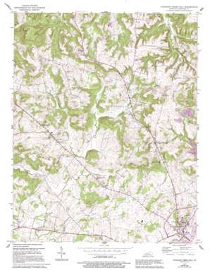 Pleasant Green Hill USGS topographic map 36087h5