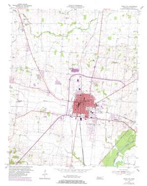 Union City topo map