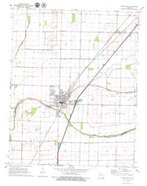 Portageville USGS topographic map 36089d6