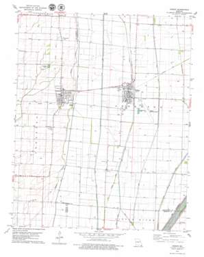 Gideon USGS topographic map 36089d8