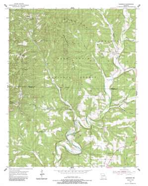Garrison topo map