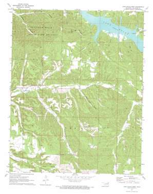 Lake Eucha West USGS topographic map 36094c8